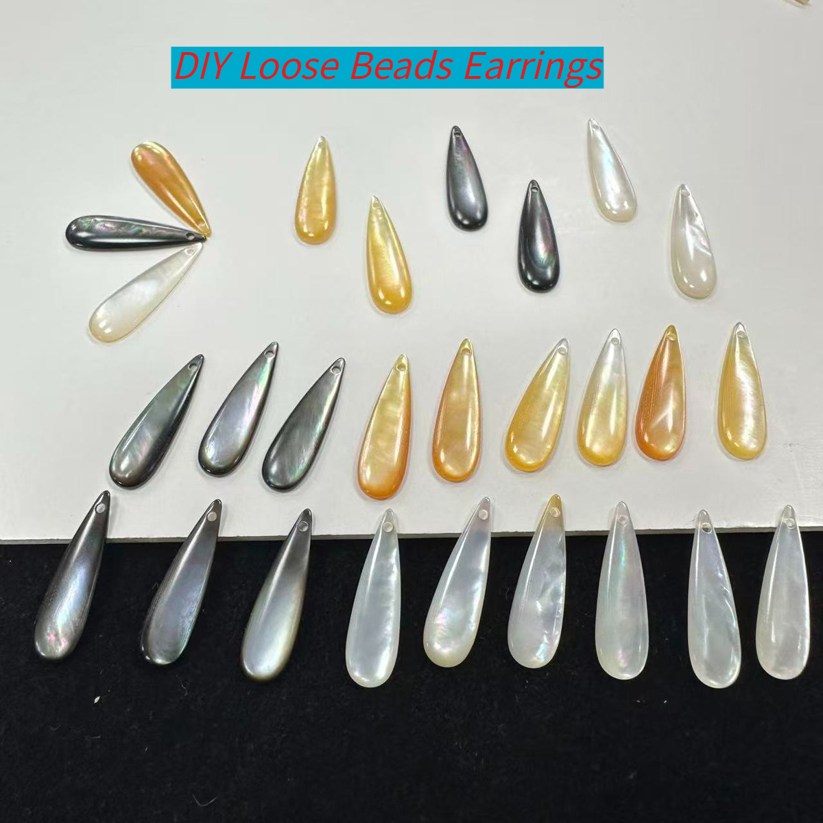 Pearl Earring Stud - 4Pcs DIY Loose Pendant The Mother