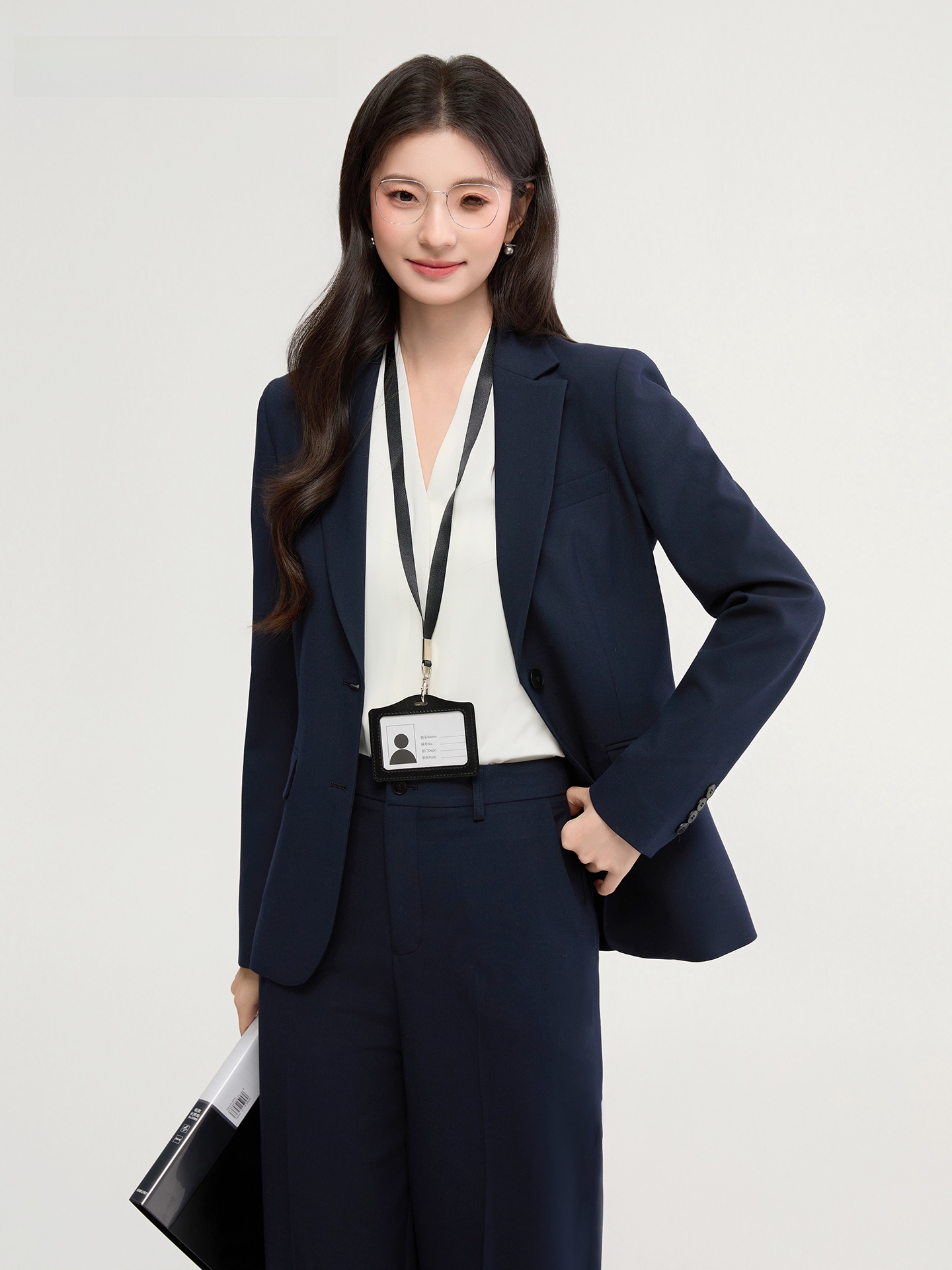 Women Formal Wear For Graduation - Goodyoung Professional Blue Suit Set for