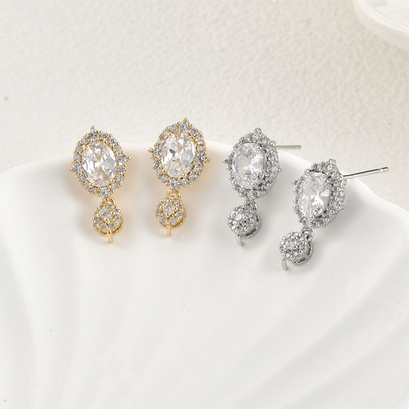 Pearl Earring Stud - 14k Electroplated Real Gold Color Retention