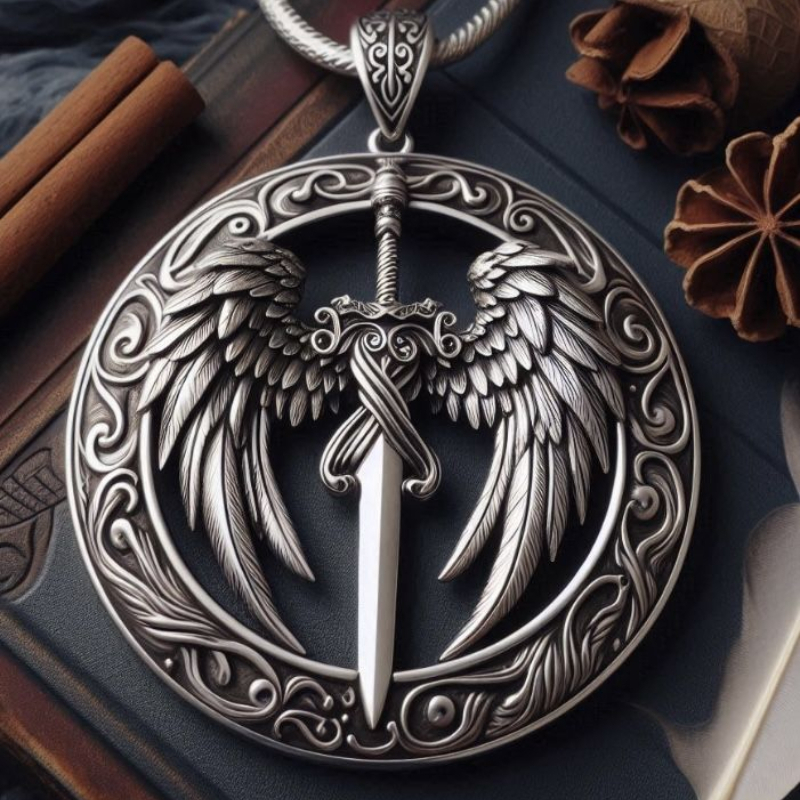 Women'S Gothic Formal Wear - Gothic style hollow sword-wing necklace made
