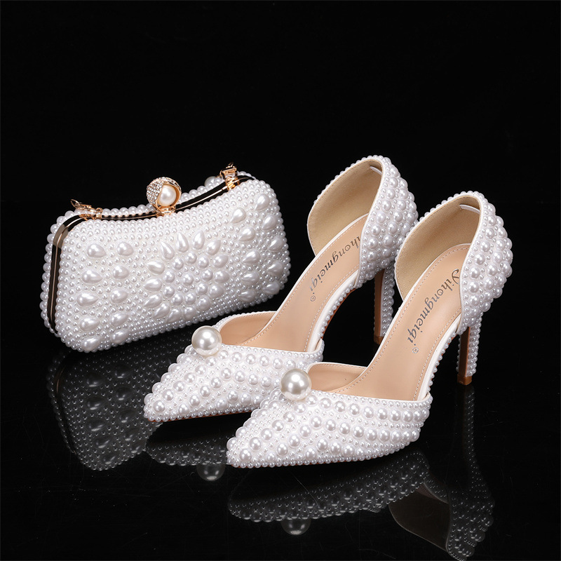 Women'S Formal Wear To A Wedding - Bag and Shoe Set for Women