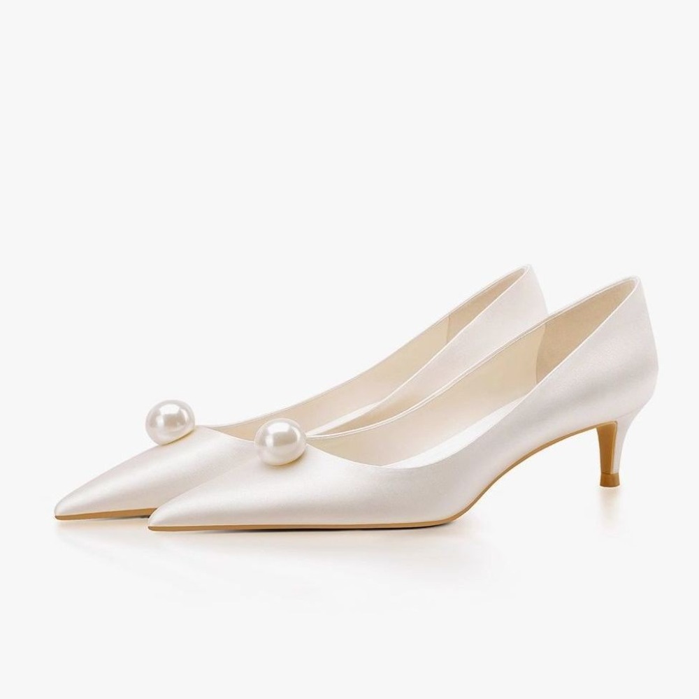 New White Satin Wedding Bride  - Women'S Formal Wear To A Wedding 评论和价格