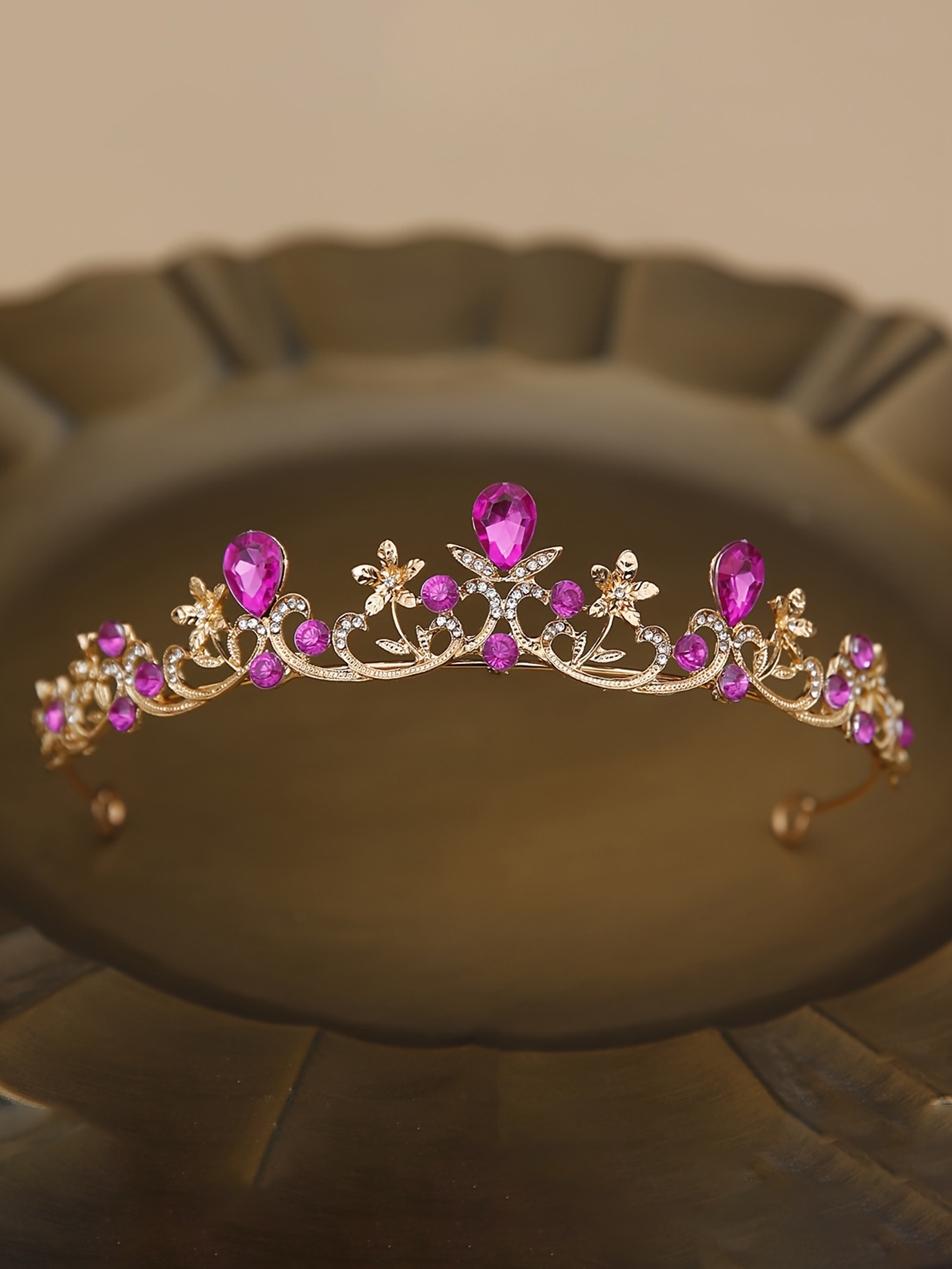 Golden Rose Gold Red Diamond C - Women'S Formal Wear Wedding 评论和价格