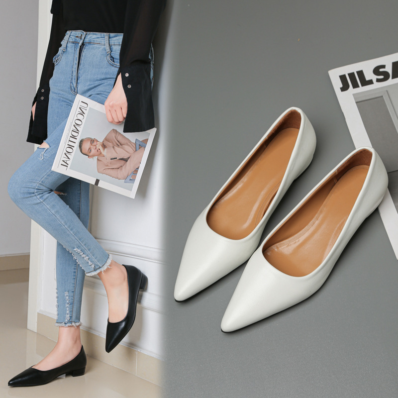 Spring Pointed Toe Shallow Mou - Women Formal Wear For Office 评论和价格