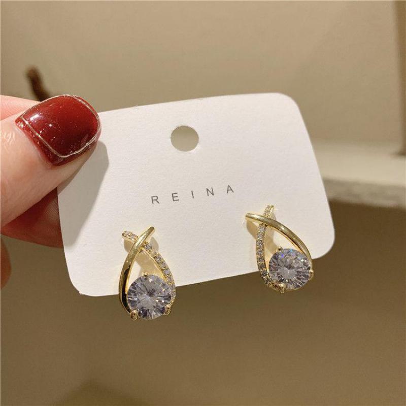 925 Silver Needle Korean Fashi - Pearl Earring Stud 评论和价格