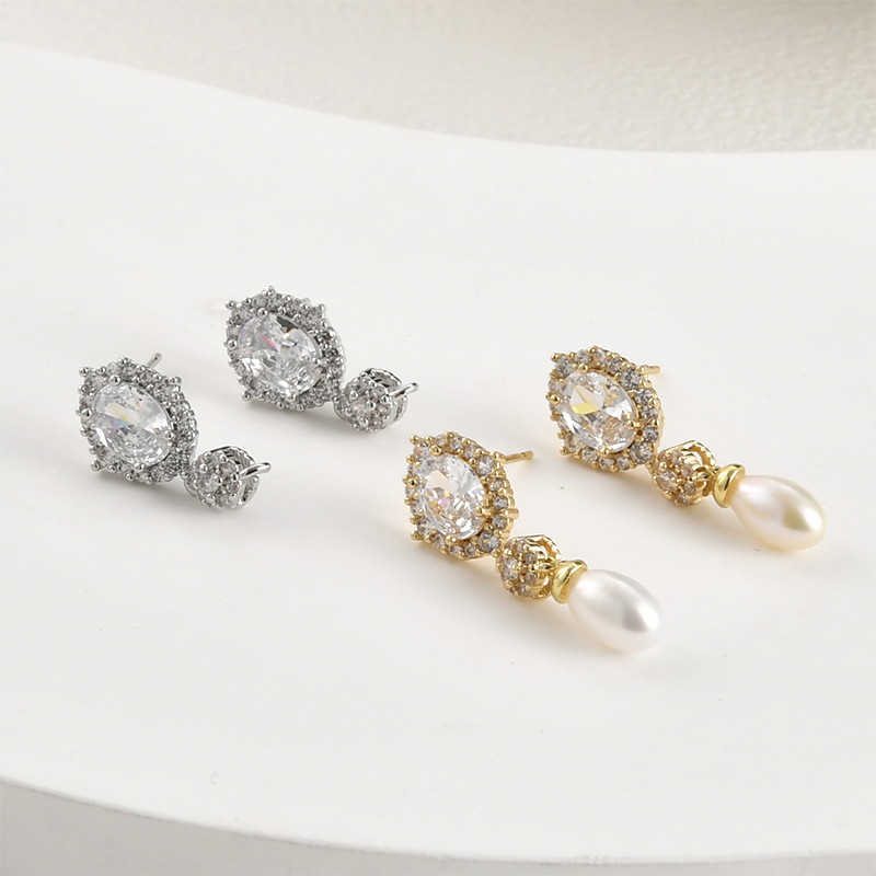 14k Electroplated Real Gold Co - Pearl Earring Stud 评论和价格