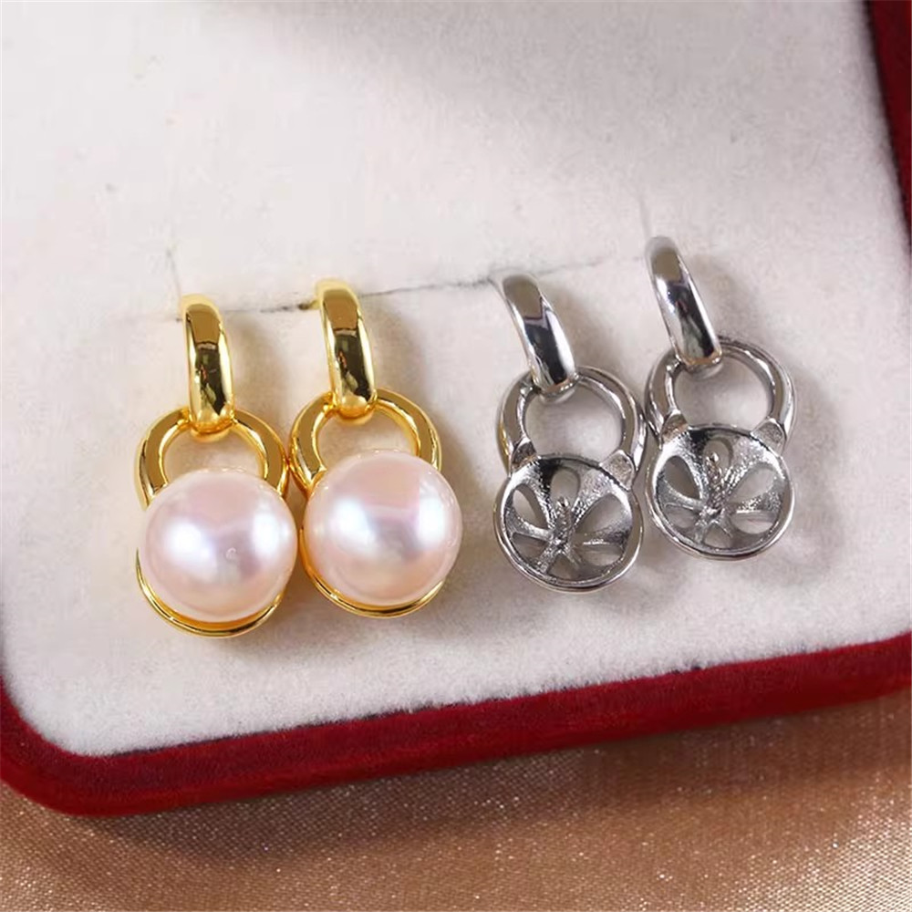 2pcs Gold Plated Pearl Earring - Pearl Earring Stud 评论和价格