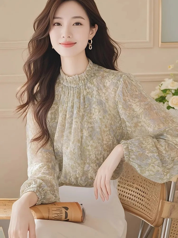 Long Sleeve Shirts Women Satin - Women'S Gothic Formal Wear 评论和价格