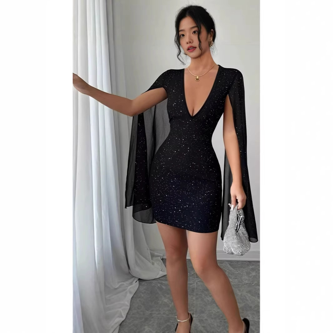 V Neck Bodycon Midi Dress Eleg - Women Formal Wear For Office 评论和价格