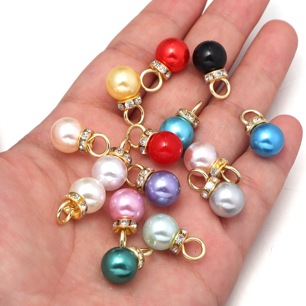 30pcs Inlaid Rhinestone Imitat - Pearl Earring Stud 评论和价格