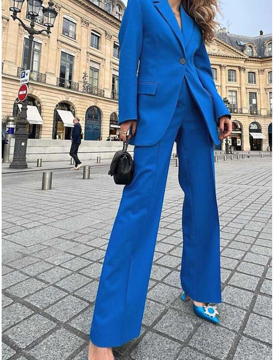 Street Style Women Blazer Sets - Women Formal Wear For Graduation 评论和价格