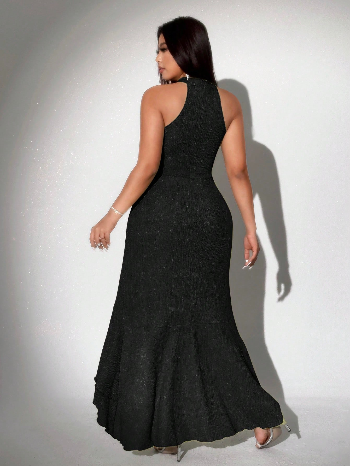 Plus-size knit dress, backless - Women'S Formal Wear Wedding 评论和价格
