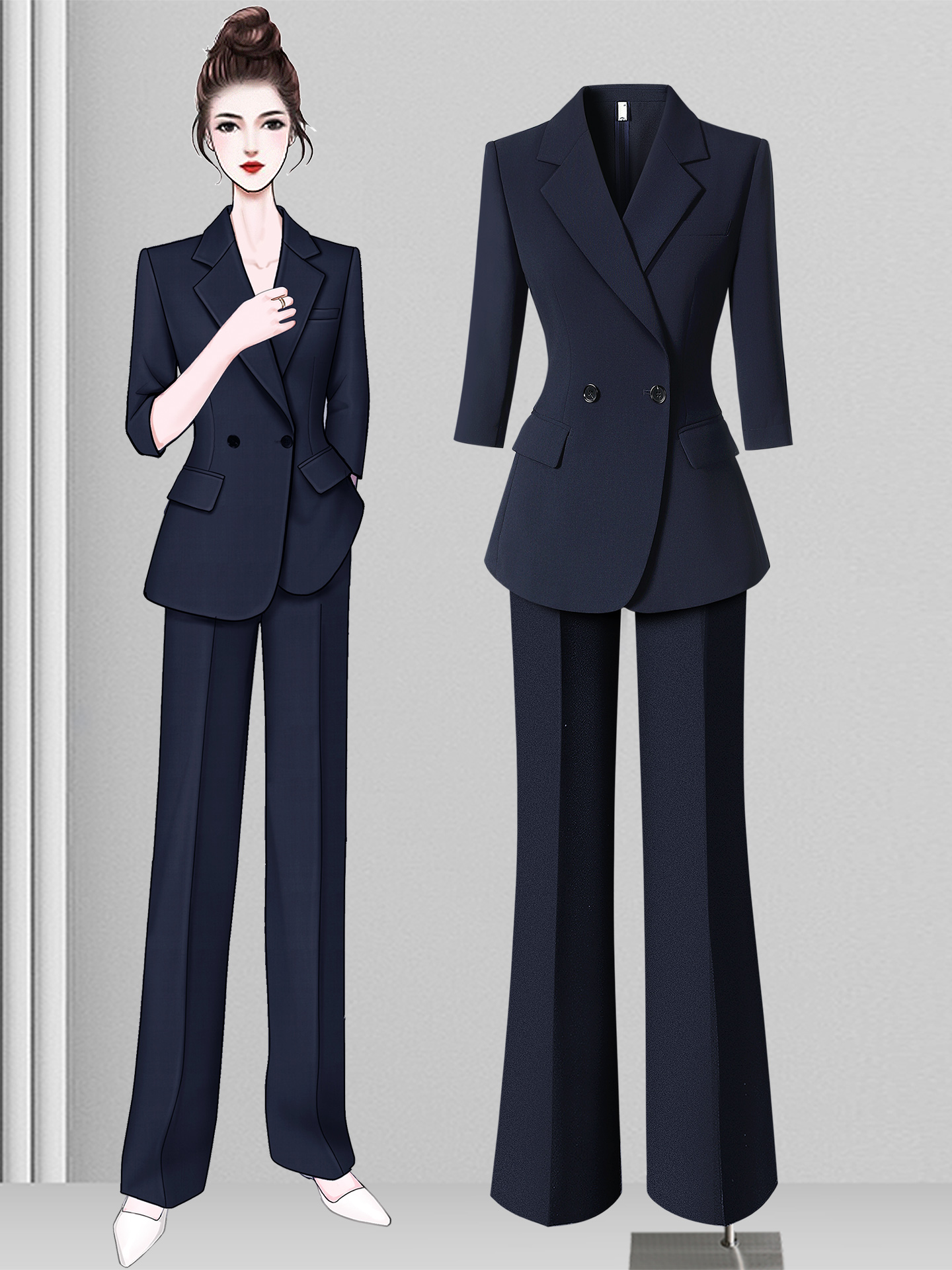 Professional Thin Seven-Quarte - Women'S Formal Wear Stores 评论和价格