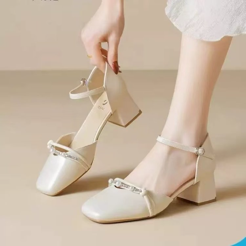 Elegant Pearl & Rhinestone Mar - Women Formal Wear For Office 评论和价格