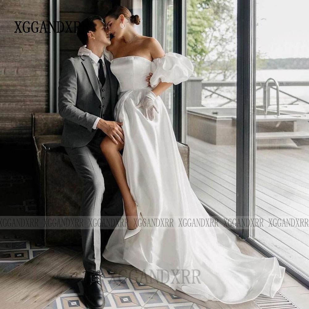 Customized A Line Wedding Dres - Formal Gala Wear Women 评论和价格