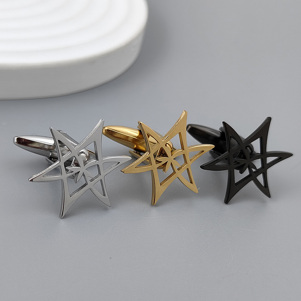 Hexagonal star gold-plated cuf - Women'S Gothic Formal Wear 评论和价格