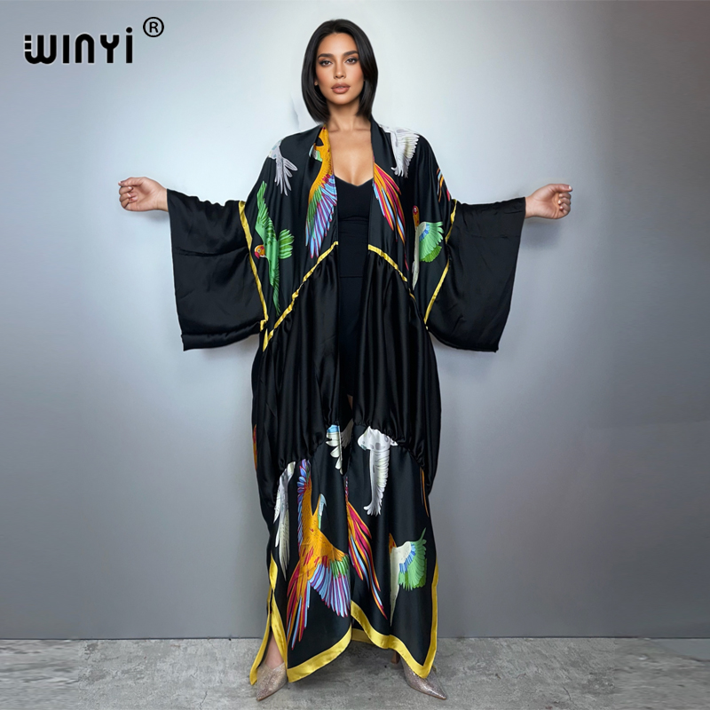 WINYI print boho kimono maxi b - Young Women'S Formal Wear 评论和价格