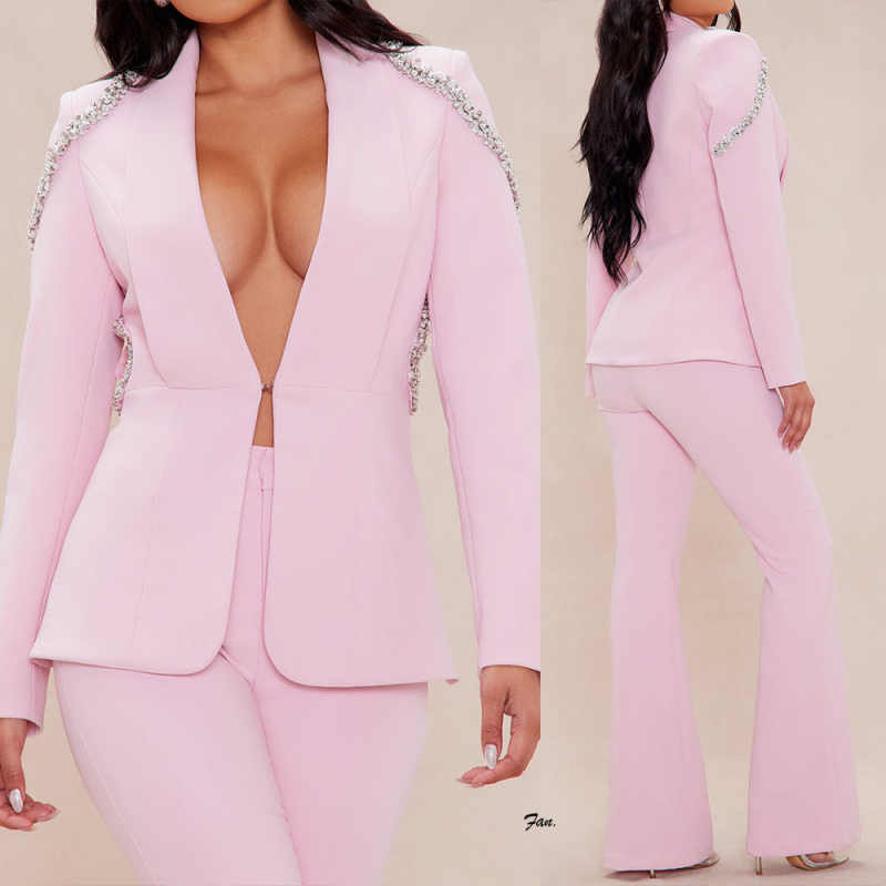 2 Pieces Candy Color Women Fas - Women Formal Wear For Graduation 评论和价格