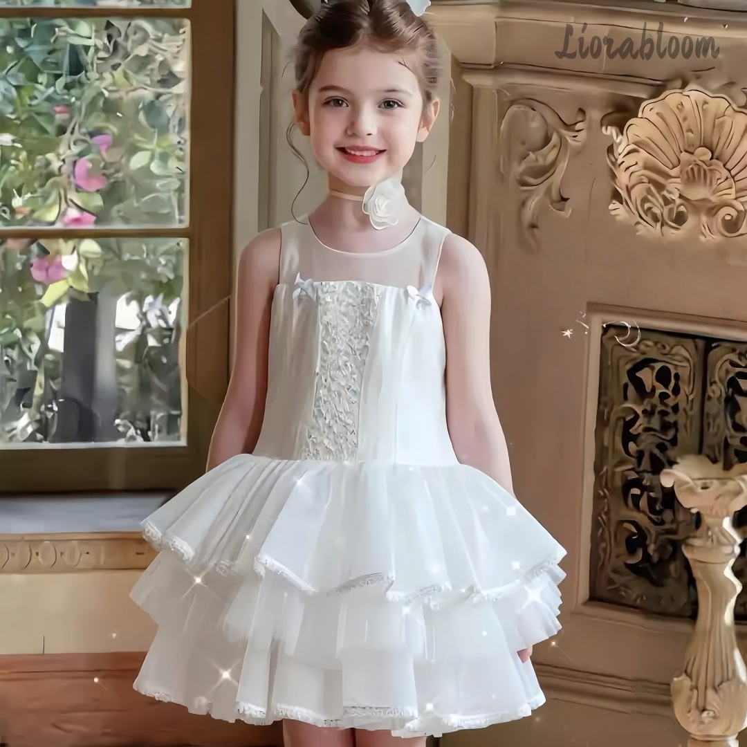 Girls' White Embroidered Forma - Women'S Formal Wear Wedding 评论和价格