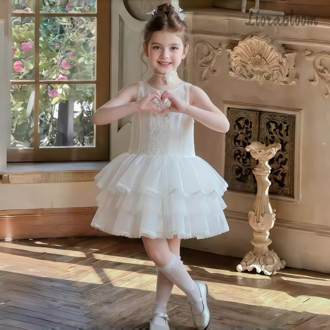 Girls' White Embroidered Forma - Women'S Formal Wear Wedding 评论和价格
