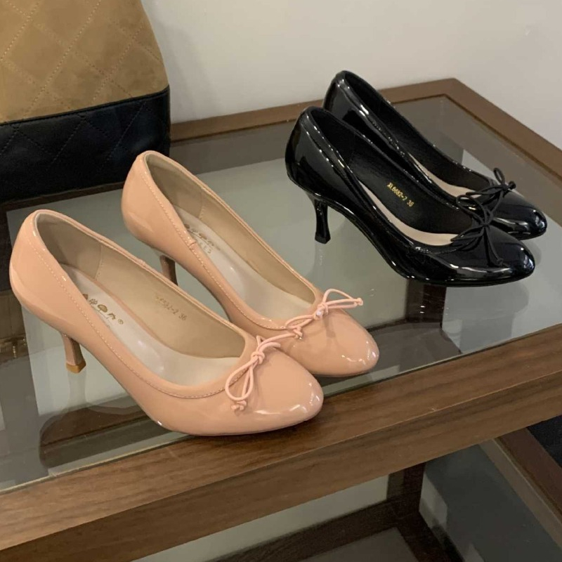 Elegant Patent Leather High He - Women Formal Wear For Office 评论和价格
