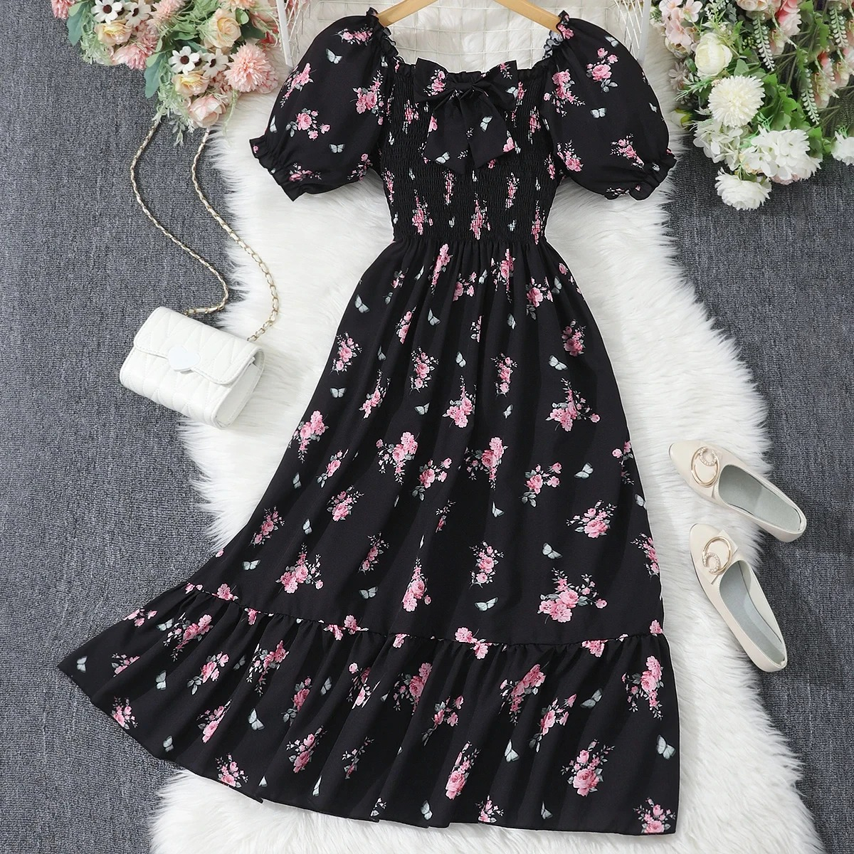 Teen Girl Floral Long Dress Su - Young Women'S Formal Wear 评论和价格