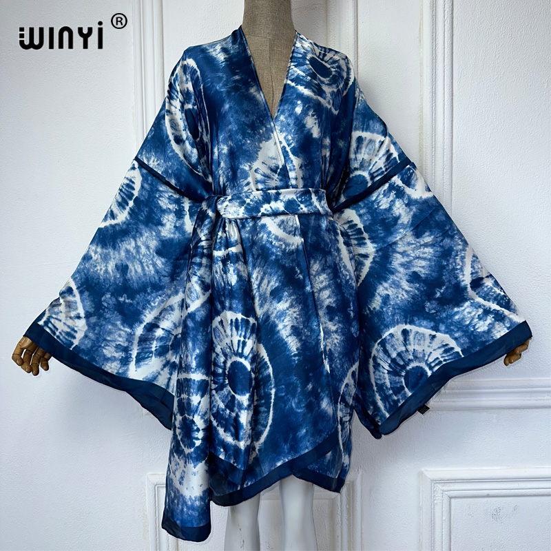 WINYI print kimono with belt a - Young Women'S Formal Wear 评论和价格