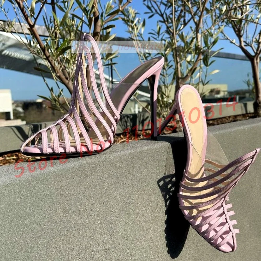Clear Strap Spool Heeled Pumps - Women Formal Wear For Office 评论和价格